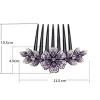 Hair accessory crystal comb