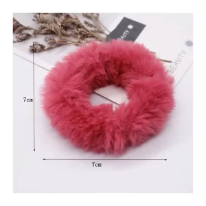 fur scrunchies