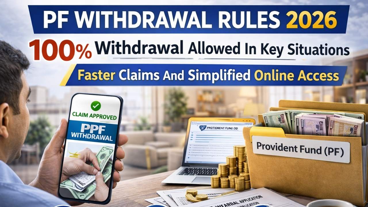PF Withdrawal Rules 2026: 100% Withdrawal Allowed In Key Situations, Faster Claims And Simplified Online Access