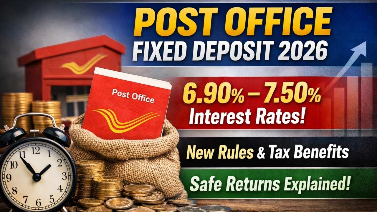 Post Office Fixed Deposit 2026: Latest 6.90%–7.50% Interest Rates, New Rules, Tax Benefits And Safe Returns Explained