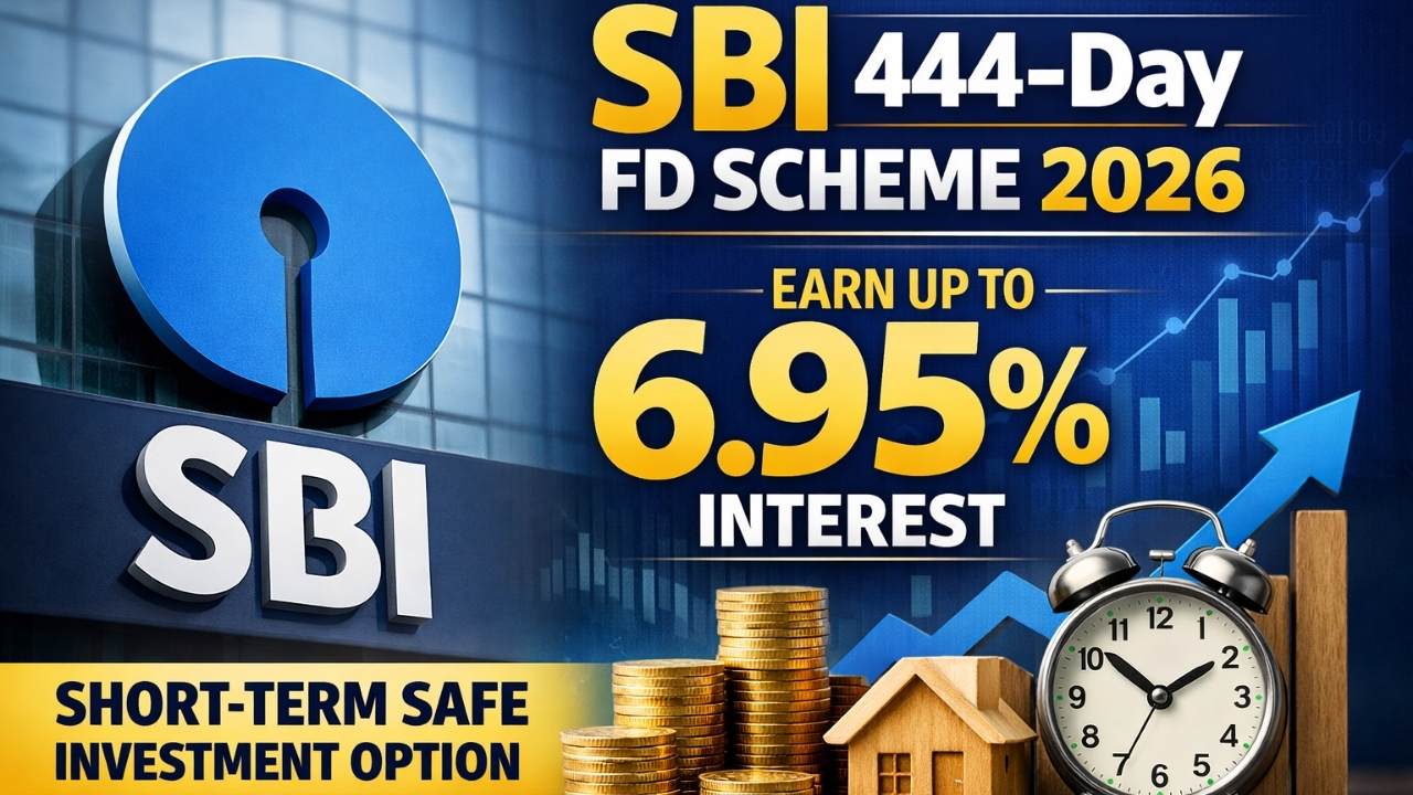 SBI 444-Day FD Scheme 2026: Earn Up To 6.95% Interest With Short-Term Safe Investment Option