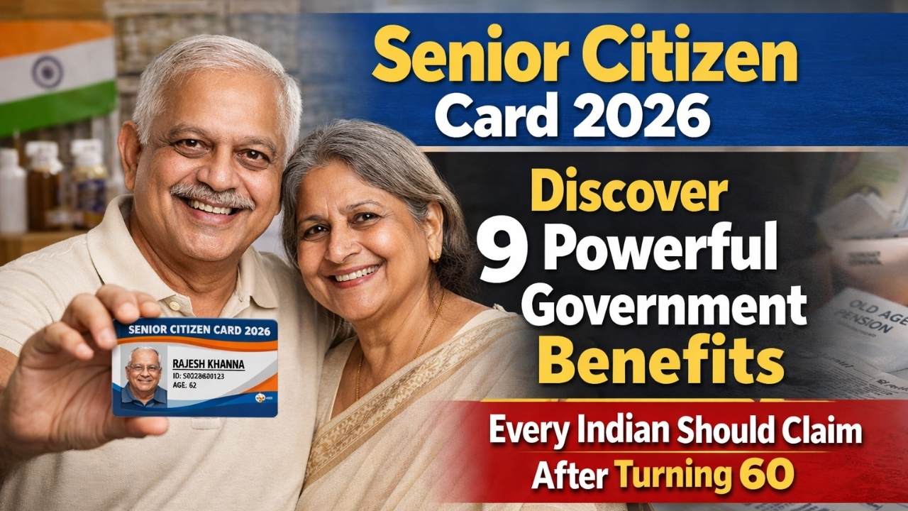 Senior Citizen Card 2026: Discover 9 Powerful Government Benefits Every Indian Should Claim After Turning 60