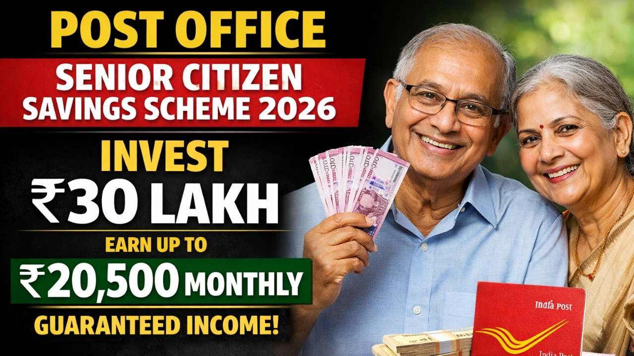 Post Office Senior Citizen Savings Scheme 2026: Invest ₹30 Lakh And Earn Up To ₹20,500 Monthly Guaranteed Income