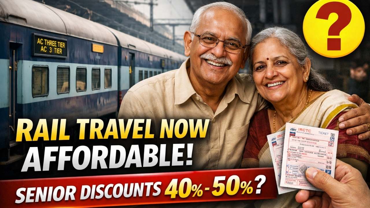 Rail Travel Becomes Affordable Again as Government Considers Restoring 40%–50% Senior Citizen Ticket Discounts